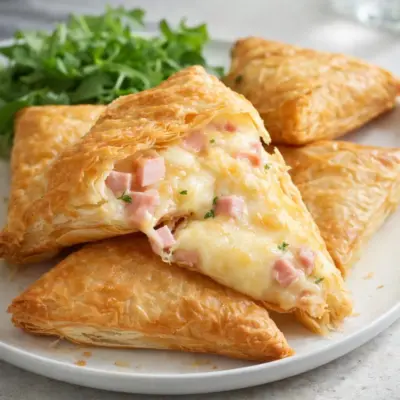 Feuilletés au jambon et comté : cœur fondant