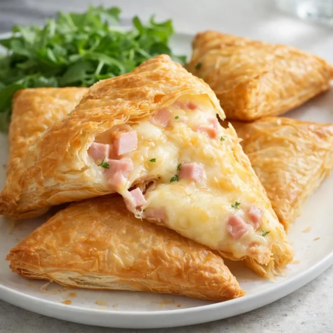 Feuilletés au jambon et comté : cœur fondant
