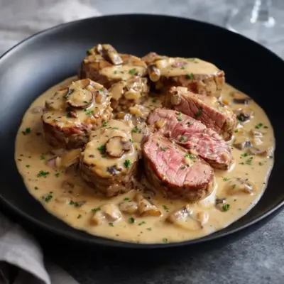 Filet de bœuf à la crème aux échalotes : recette