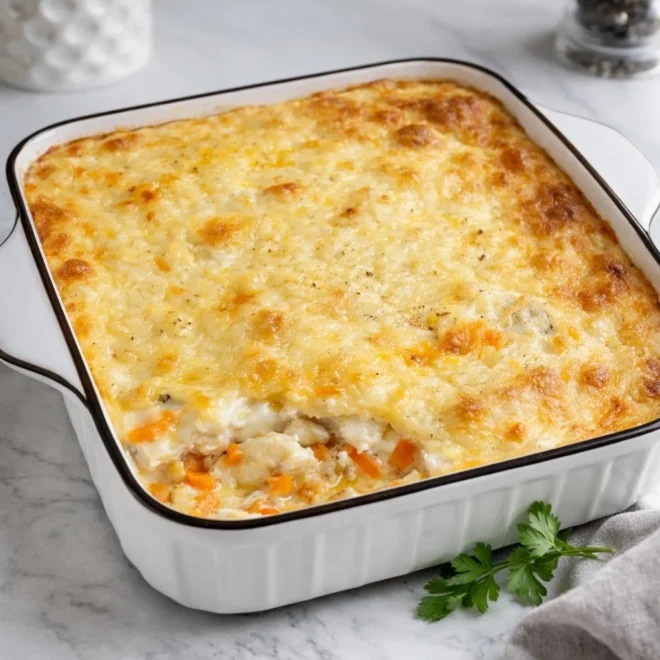 Poisson au four gratin d’œufs à la crème : juteux