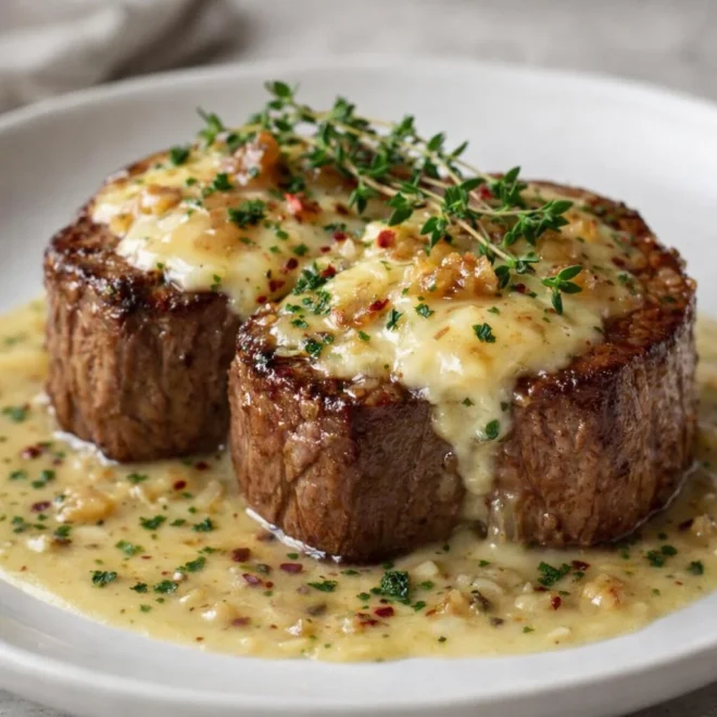 Filet mignon au Reblochon : sauce crémeuse et fondant