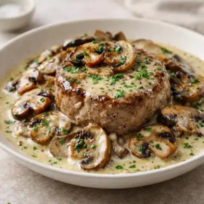 Filet mignon au Boursin et champignons (recette)