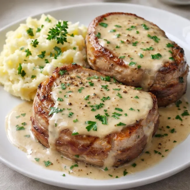 Recette filet mignon de porc au boursin