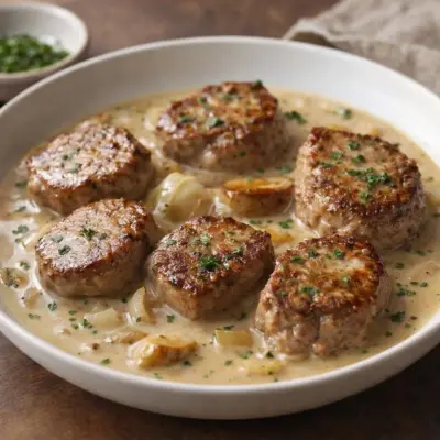 Filet mignon de porc à la sauce crémeuse : facile