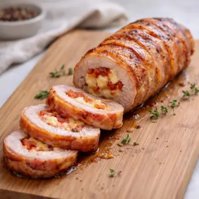 Filet mignon farci chorizo comté : cœur coulant