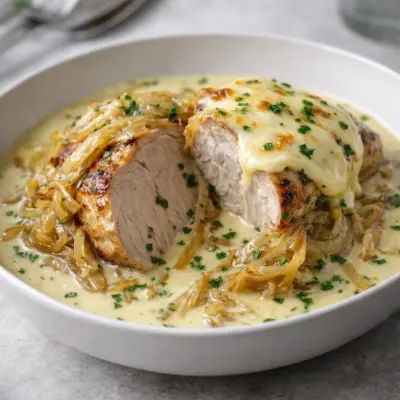 Recette filet mignon aux oignons confits et reblochon