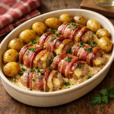 Recette filet mignon Orloff bacon & comté (fondant)