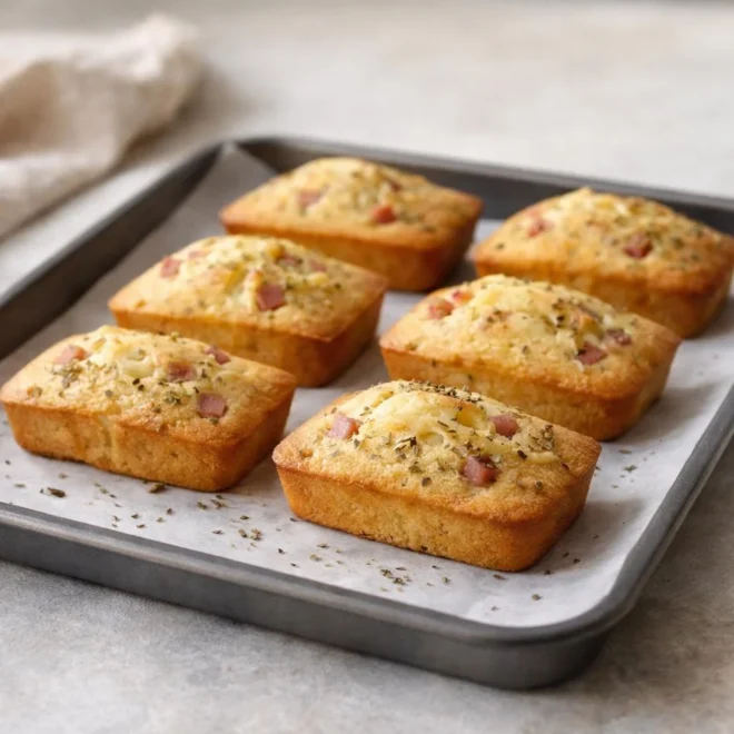 Recette financiers salés jambon fromage amande