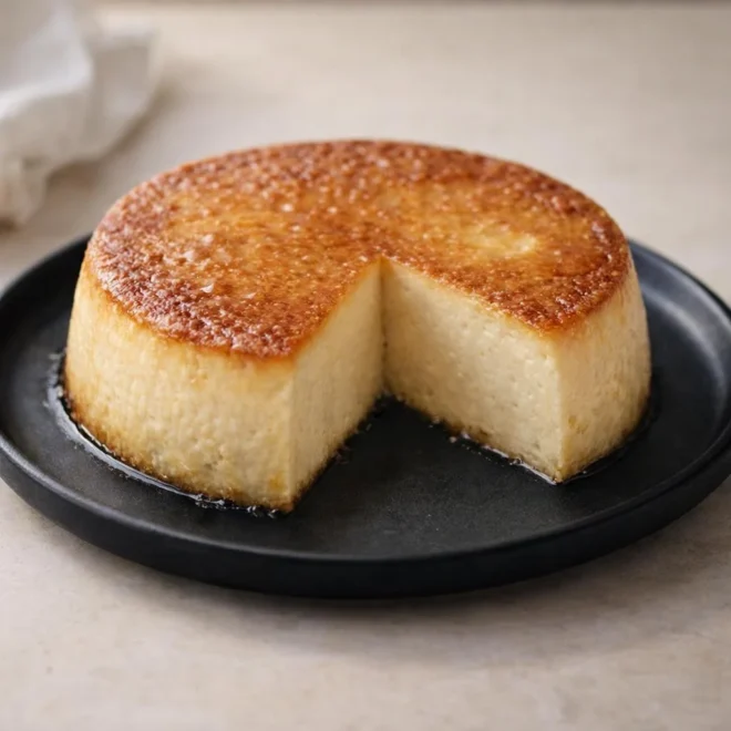 Recette flan au yaourt vanillé au four