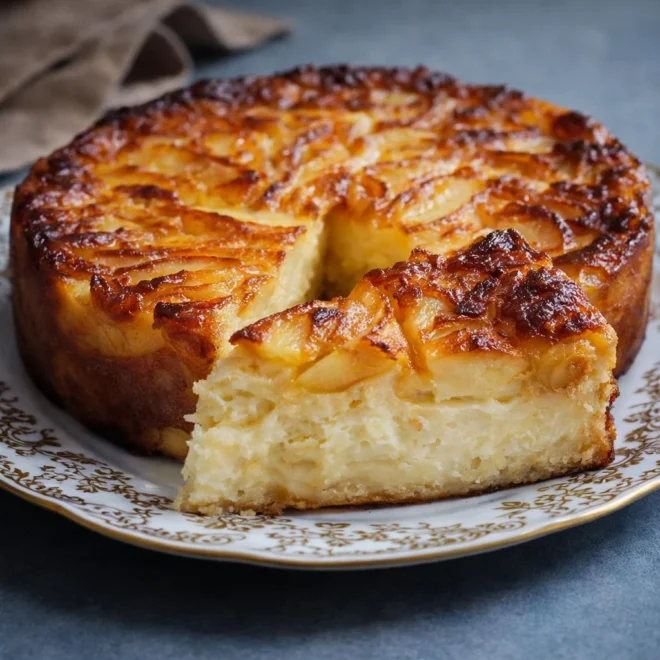 Flan aux pommes et yaourt 0% : moelleux au four