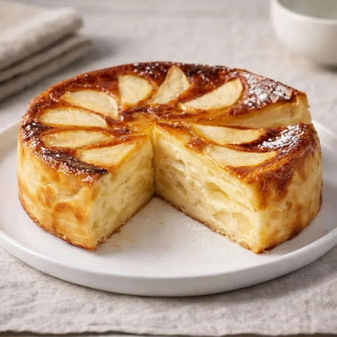 Flan aux pommes et yaourt ultra-fondant (léger)