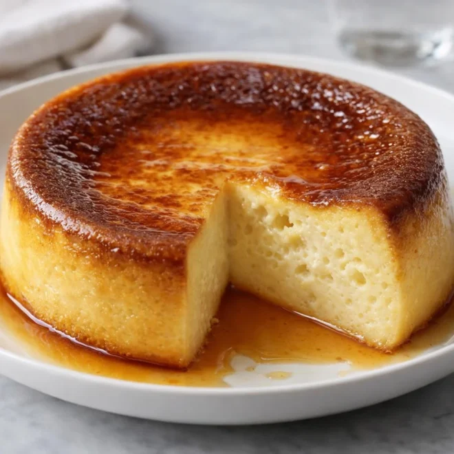 Flan sans pâte à la vanille : facile et moelleux