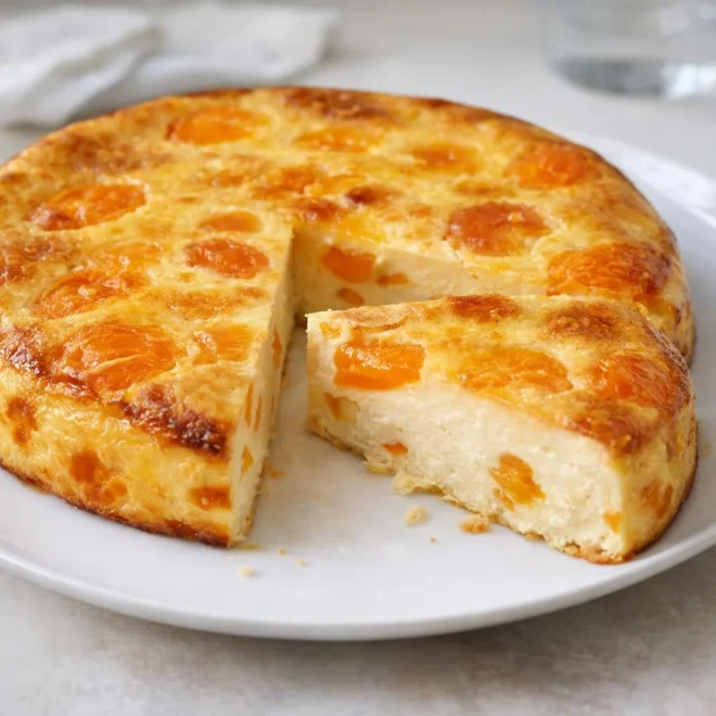 Flan léger aux abricots frais : moelleux & doré