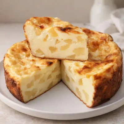 Recette flan pommes yaourt moelleux et doré