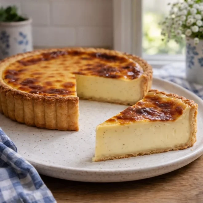 Flan pâtissier à la vanille : peau dorée & cœur crémeux