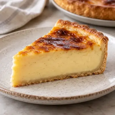 Flan pâtissier recette à la vanille et fondant