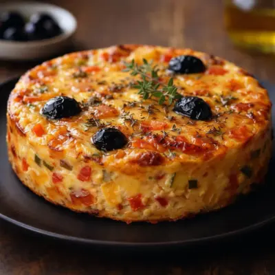 Flan aux saveurs provençales : moelleux au four