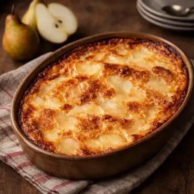Recette flognarde aux poires fondantes (facile)