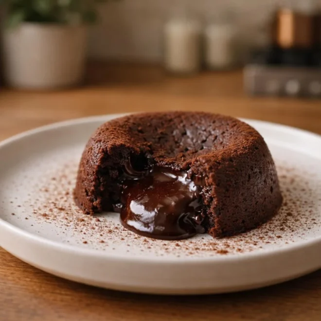 Fondant au chocolat sans beurre et sans sucre ajouté