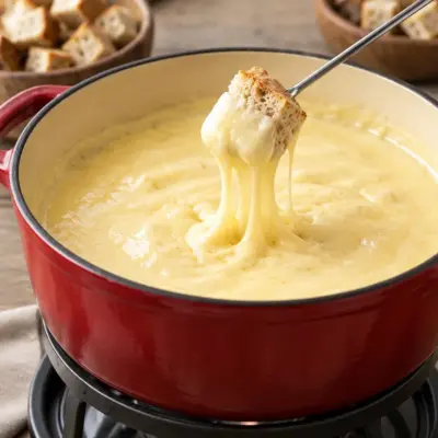 Fondue savoyarde au fromage facile et filante