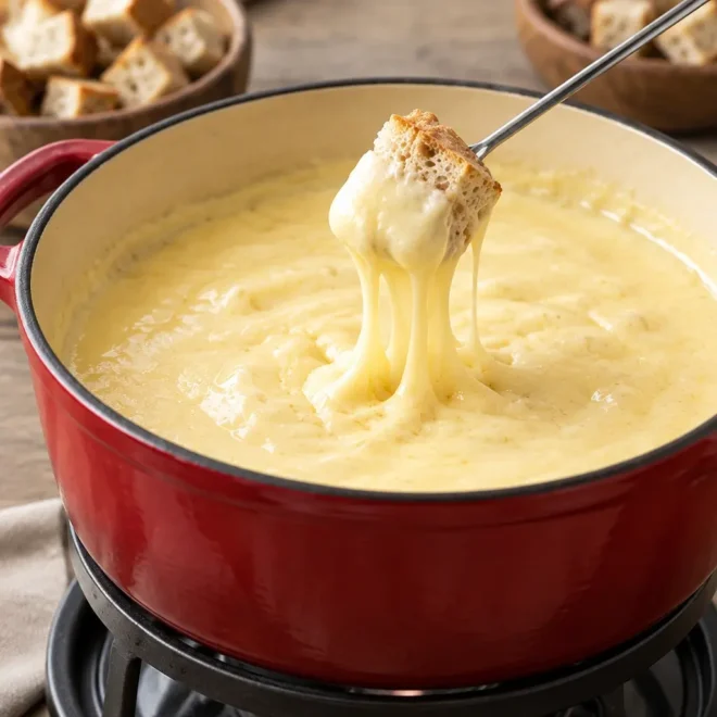 Fondue savoyarde au fromage facile et filante