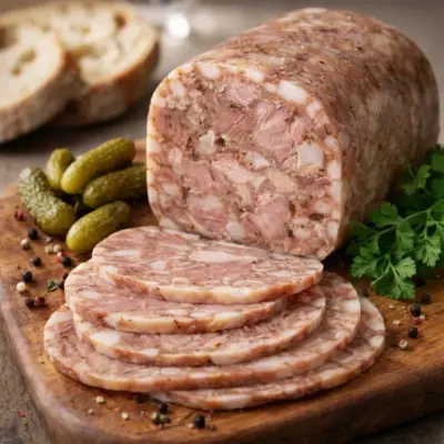 Fromage de tête de porc fermier : recette en gelée