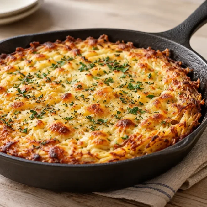Galette de pommes de terre au fromage facile