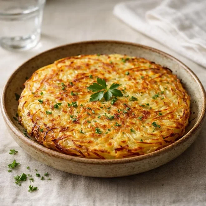Recette galette de pommes de terre dorée et fondante