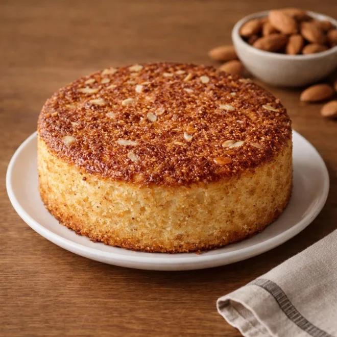 Gâteau au yaourt et amande sans œufs moelleux