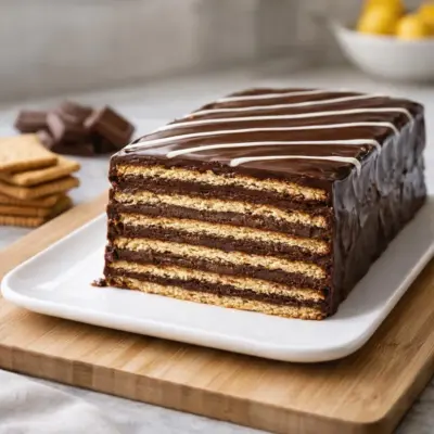 Recette gâteau aux petits-beurres et chocolat sans cuisson