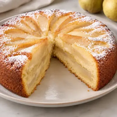 Gâteau aux poires : recette facile et moelleuse