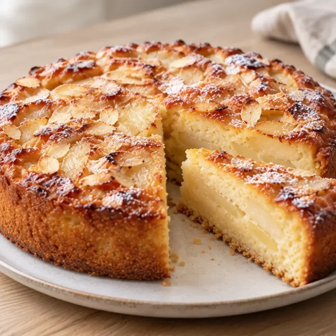 Gâteau aux poires et aux amandes facile