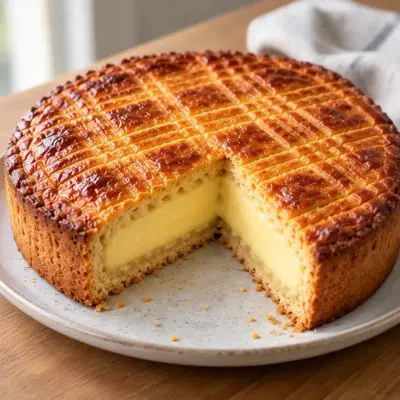 Gâteau basque à la crème pâtissière maison