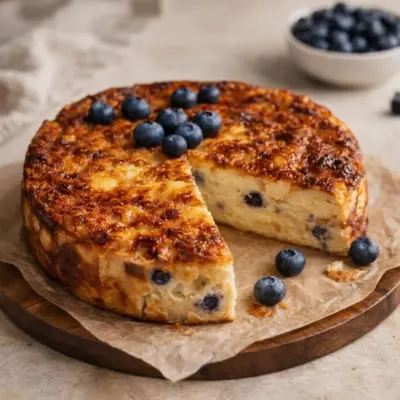 Recette gâteau diplomate brioché aux myrtilles