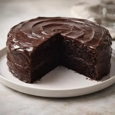 Recette gâteau du diable au chocolat noir, ganache brillante