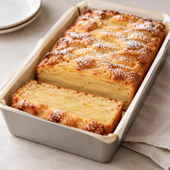 Gâteau invisible aux pommes facile et fondant