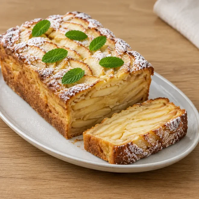 Gâteau invisible aux pommes facile et fondant