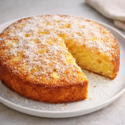 Recette gâteau moelleux ananas coco facile