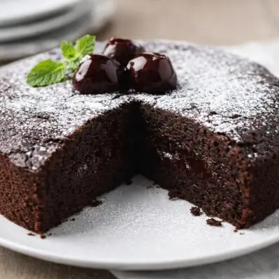 Gâteau moelleux au chocolat cœur fondant facile