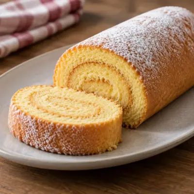 Gâteau roulé à la génoise : recette facile