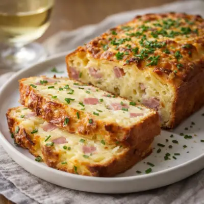 Recette gâteau salé au jambon et gruyère moelleux