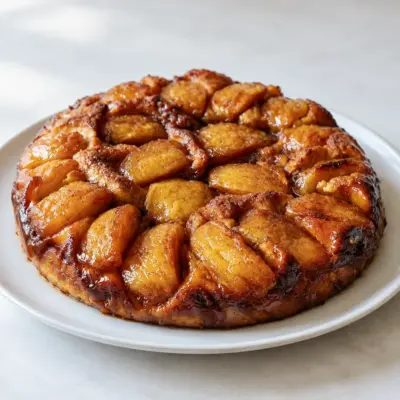 Gâteau au yaourt aux pommes caramélisées