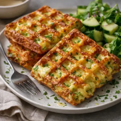 Recette gaufres à la courgette crousti-fondantes