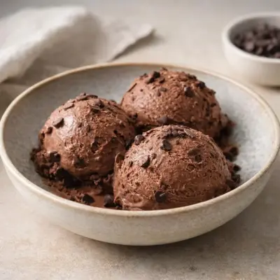 Glace légère au chocolat sans sorbetière (cacao & Stevia)