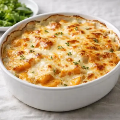 Recette gratin de butternut au four crémeux
