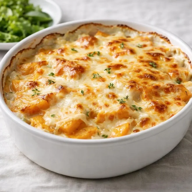 Recette gratin de butternut au four crémeux