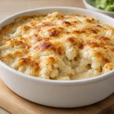 Gratin de chou-fleur à la béchamel : recette au four