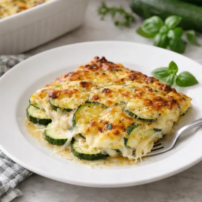 Recette gratin de courgettes aux œufs (mozzarella)
