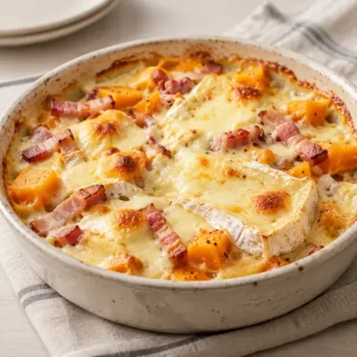 Gratin de butternut facile au reblochon