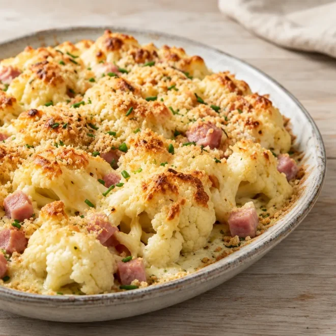 Gratin de chou-fleur : recette crémeuse au comté